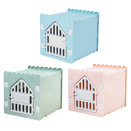 Plastic pet cage with plastic door  BD1103   50X44X46CM