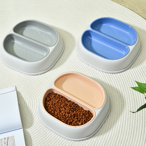 Plastic pet bowl for half & half  MH800  28X27.5X7CM 